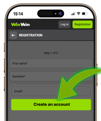 Agree to terms and create account