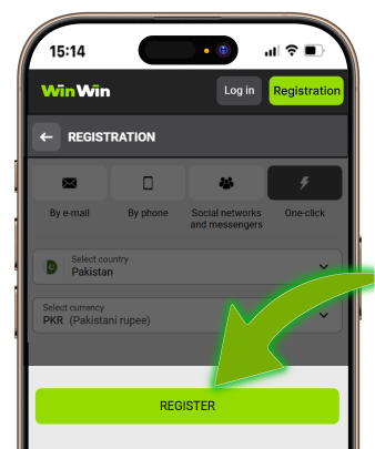 Click 'Register' to get login details.