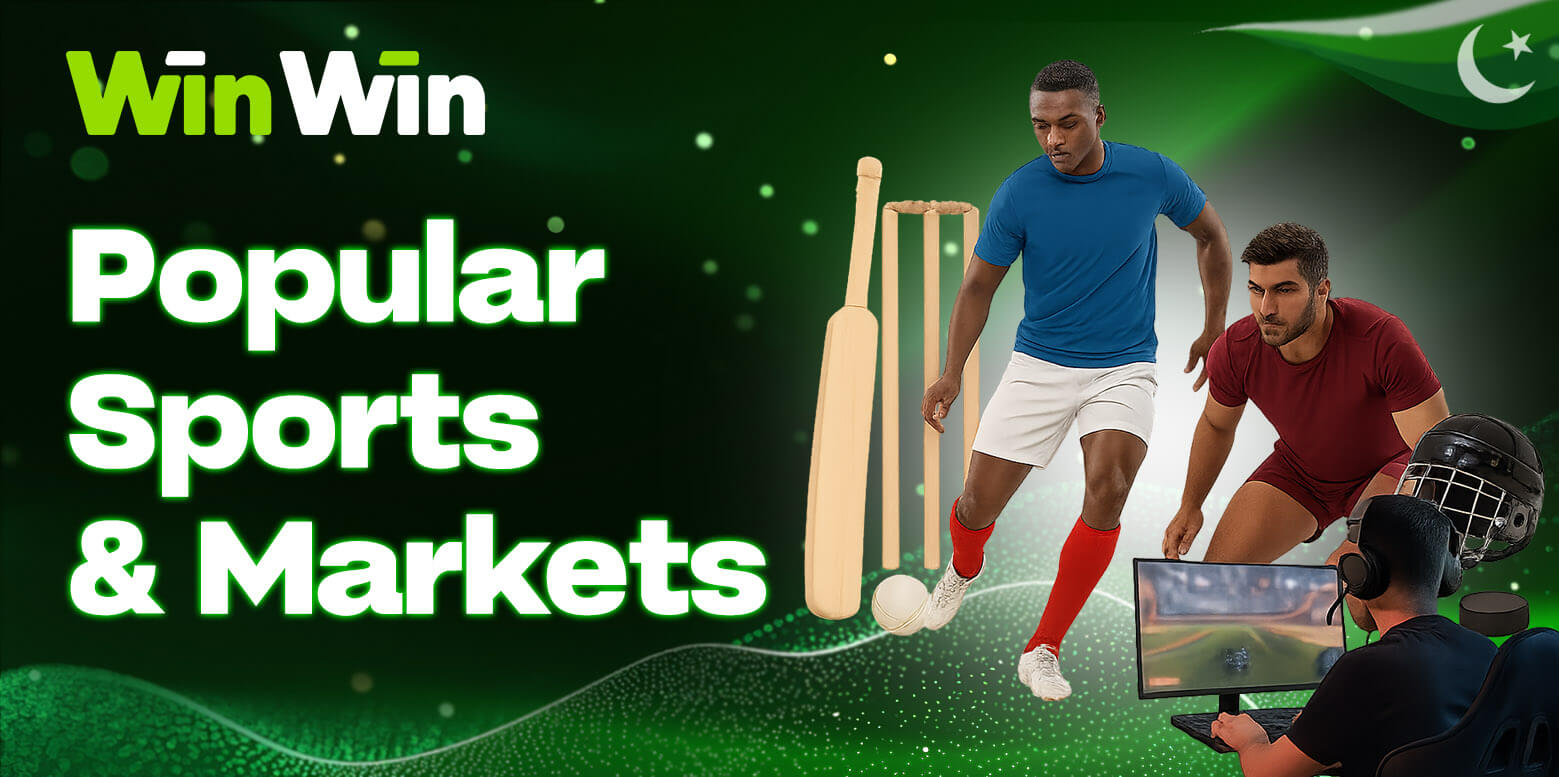 Popular sports on WinWin: cricket, football, esports with flexible betting markets